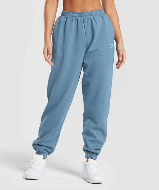 Gymshark Training Regular Fleece Joggers - Faded Blue