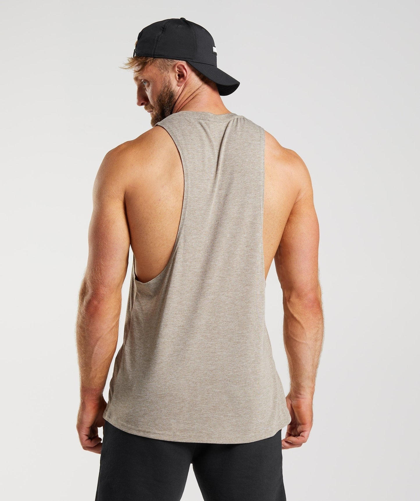 Gymshark Legacy Drop Arm Tank - Limestone Marl