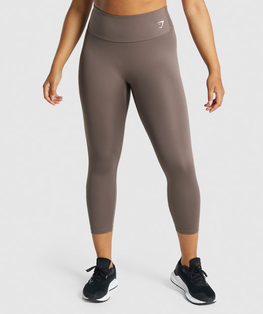 Gymshark Training 7/8 Leggings - Brown