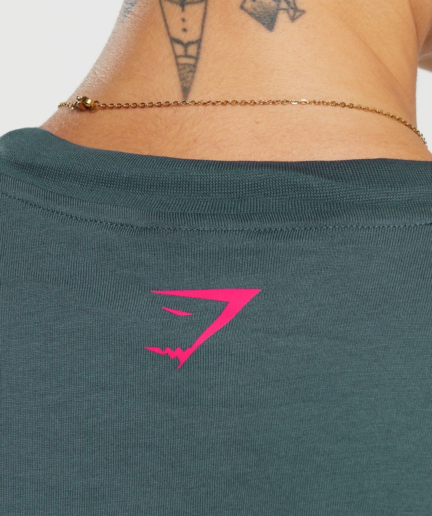 Gymshark Lifting Graphic Oversized T-Shirt - Smokey Teal