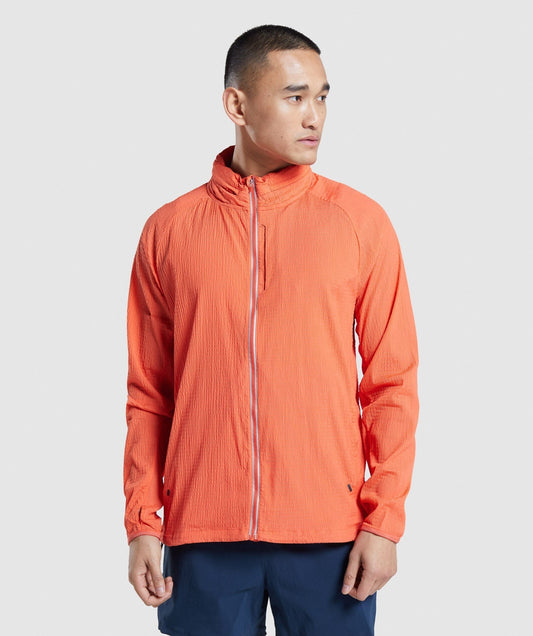 Gymshark Speed Evolve Windbreaker - Papaya Orange