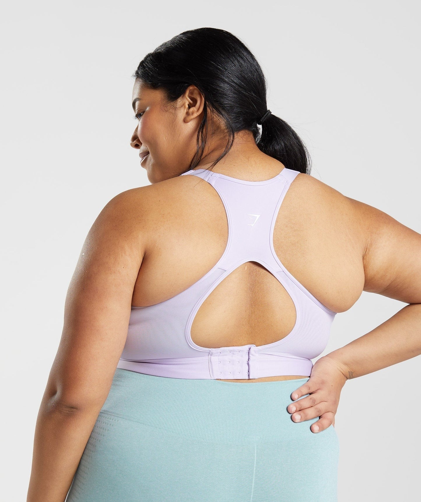 Gymshark Cut Out Back High Support Sports Bra, B/C-E/F - Soft Lilac