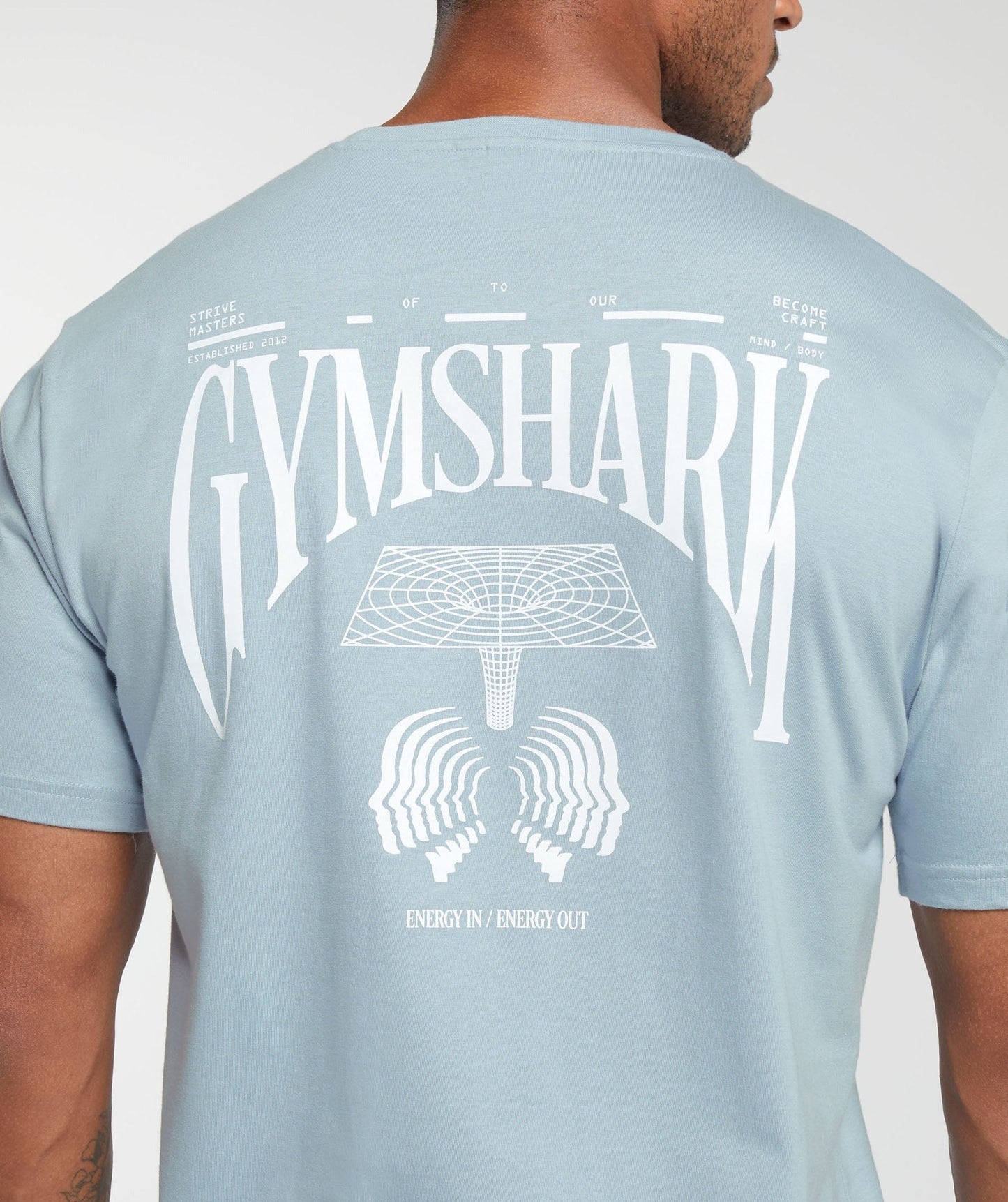 Gymshark Hybrid Wellness T-Shirt - Salt Blue