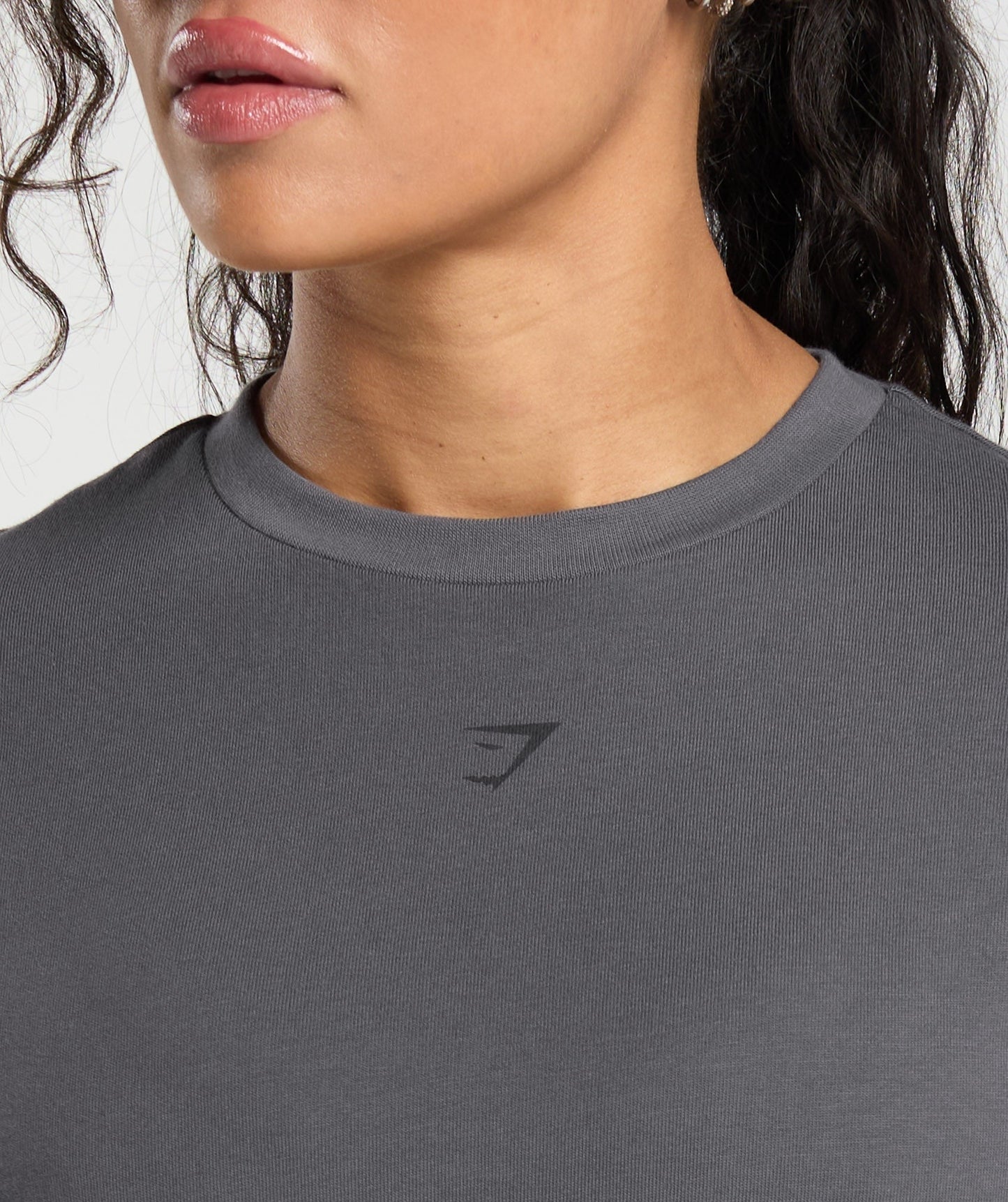 Gymshark Back Gains Graphic Oversized Tee - Graphite Grey
