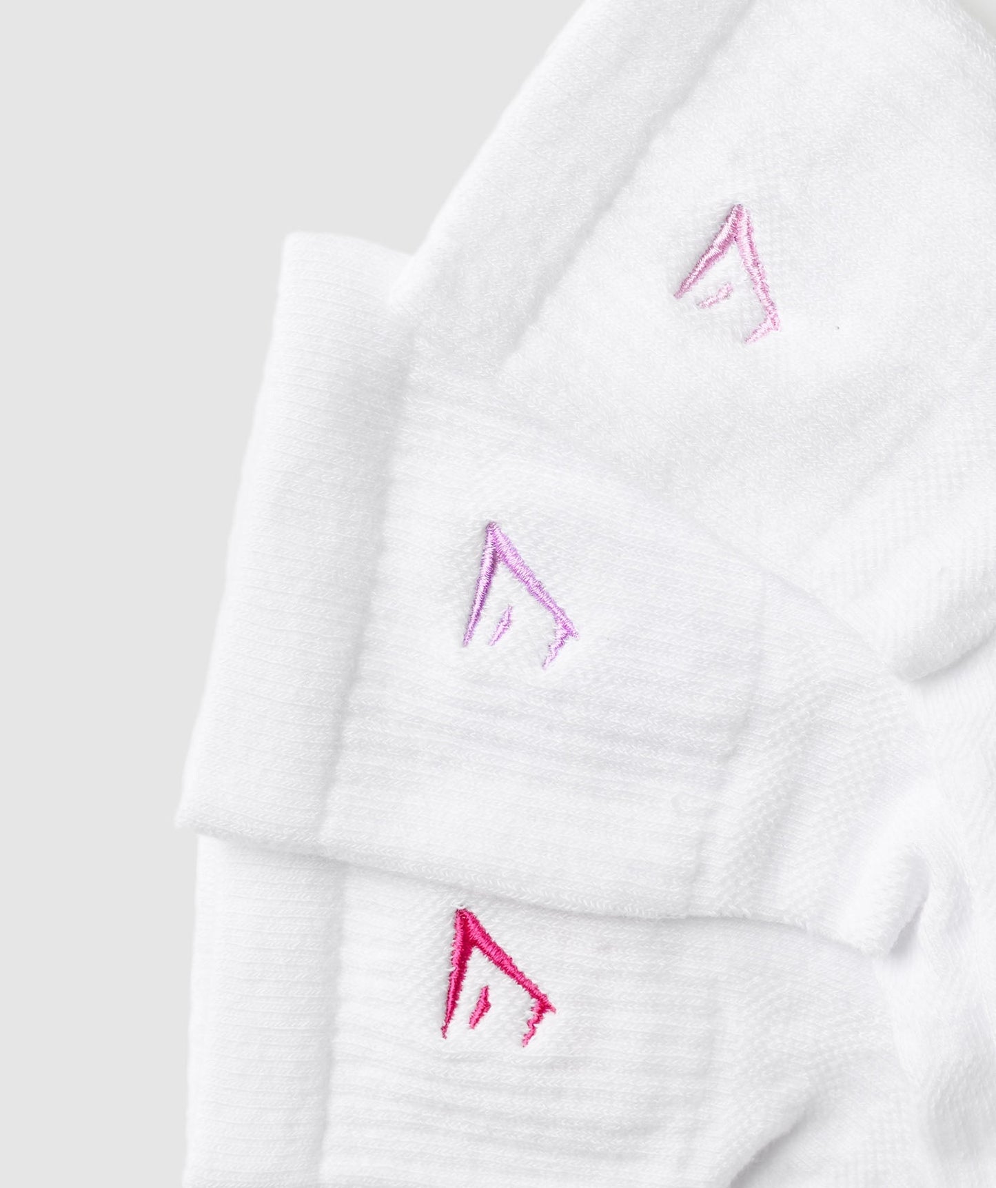 Gymshark Gym Babes Midi Sock 3pk - White/Sour Pink/Active Purple/Winning Pink