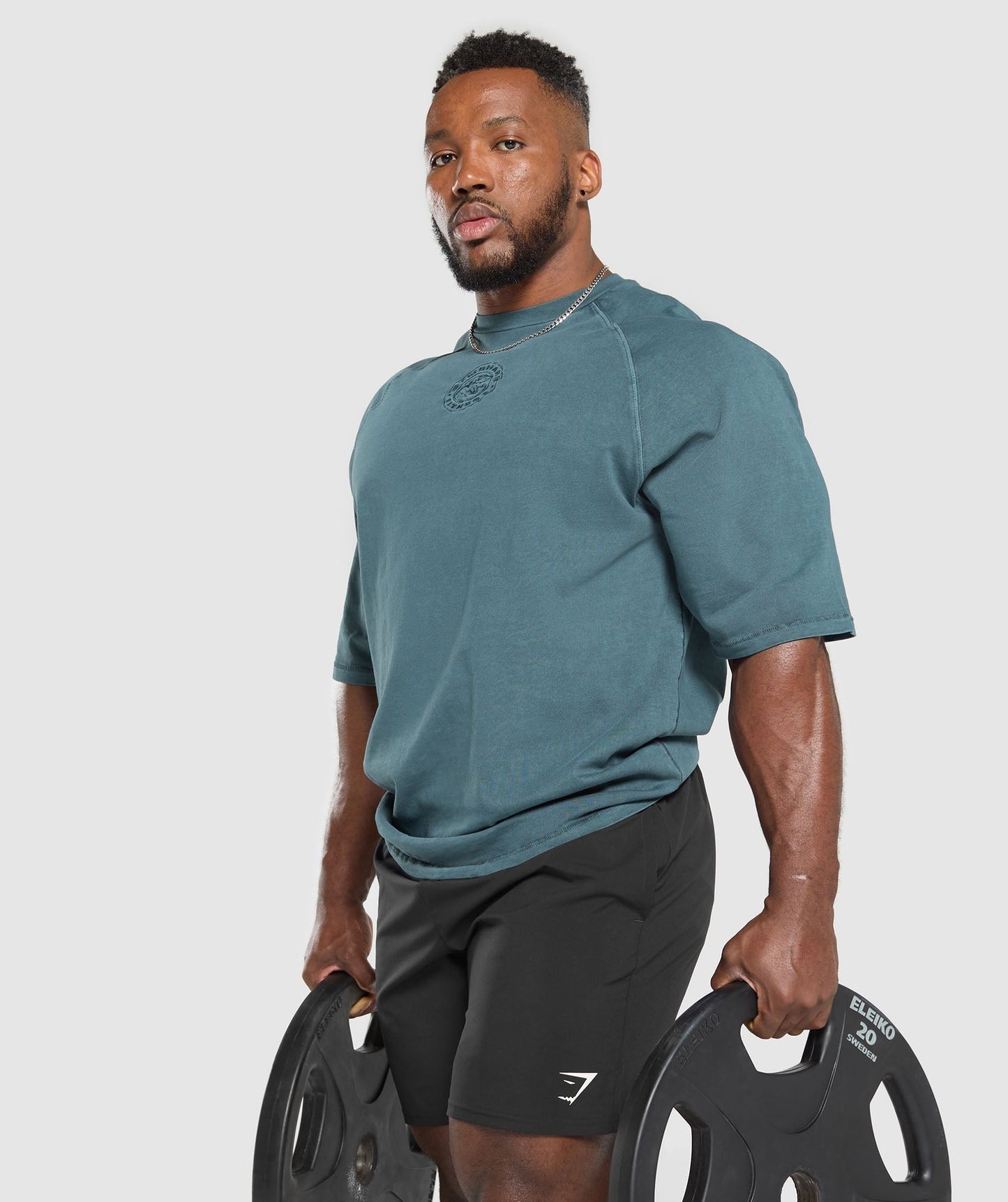 Gymshark Premium Legacy T-Shirt - Cargo Blue