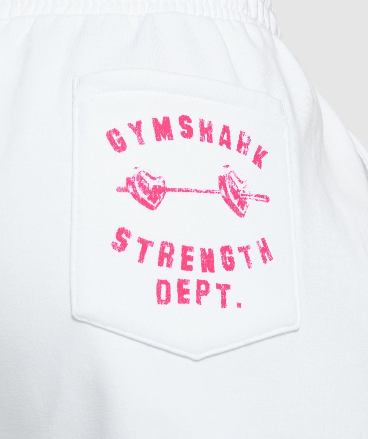 Gymshark Barbell Hearts Oversized Joggers - White