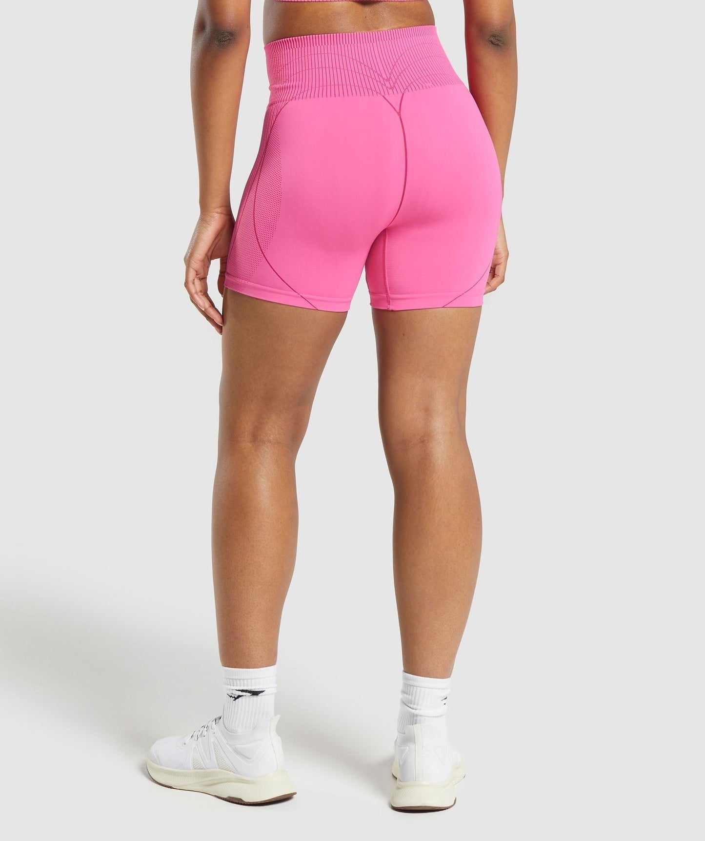 Gymshark Contour Heart Seamless Shorts - Fetch Pink/Punk Pink