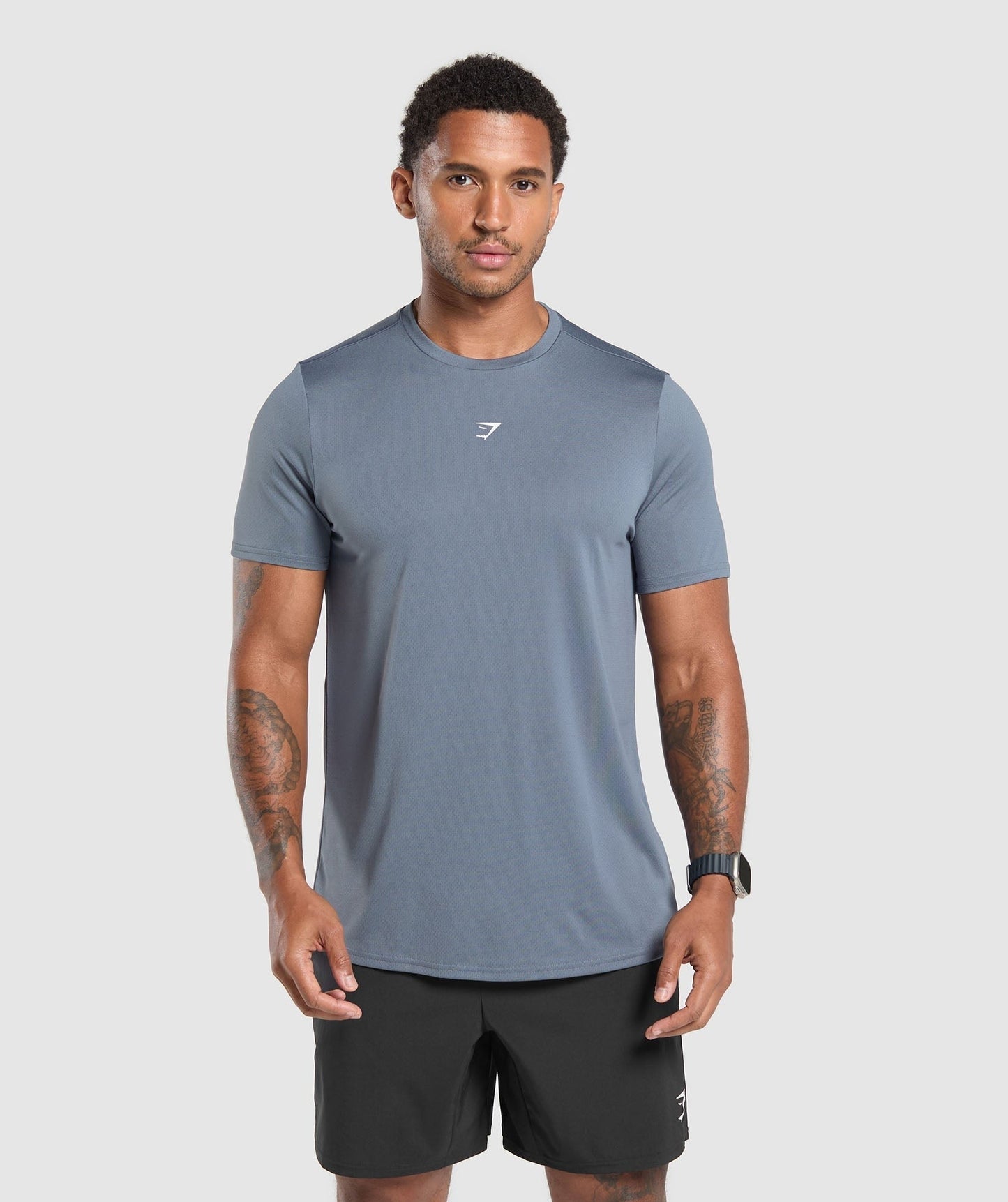 Gymshark Fitness Graphic T-Shirt - Iron Blue
