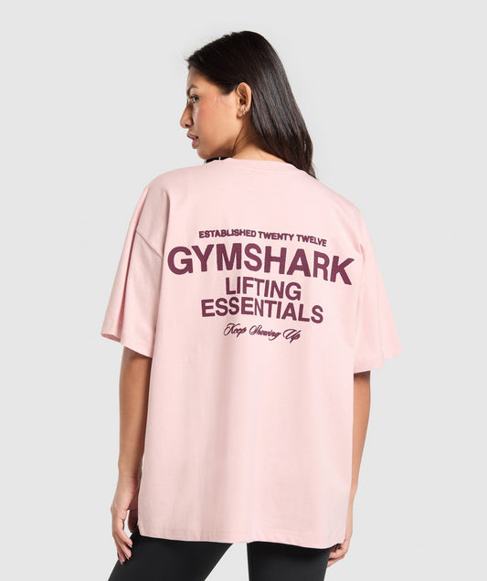 Gymshark EST 2012 Graphic T-Shirt - Lift Pink