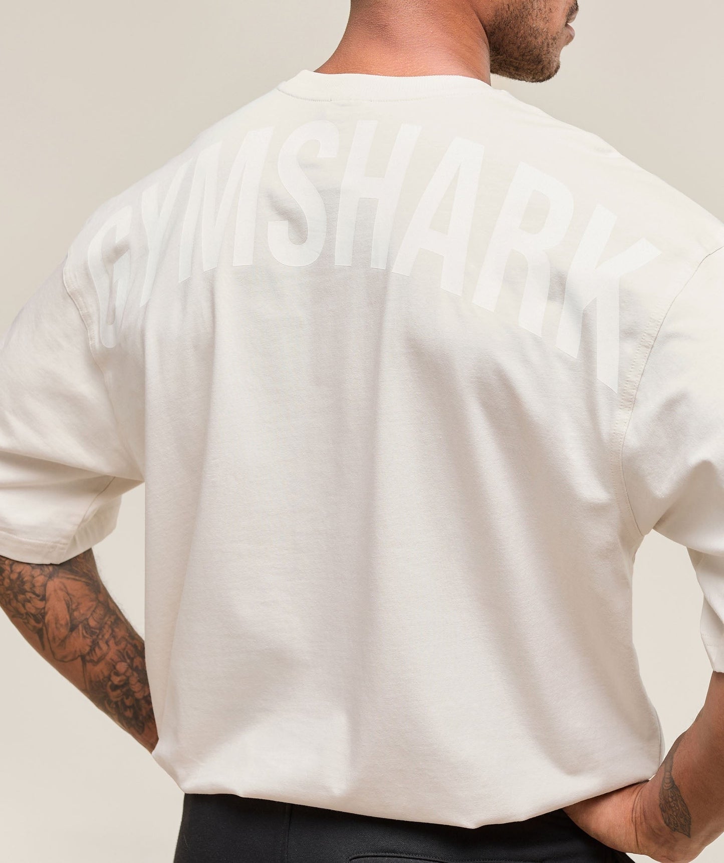 Gymshark Power T-Shirt - Oat White