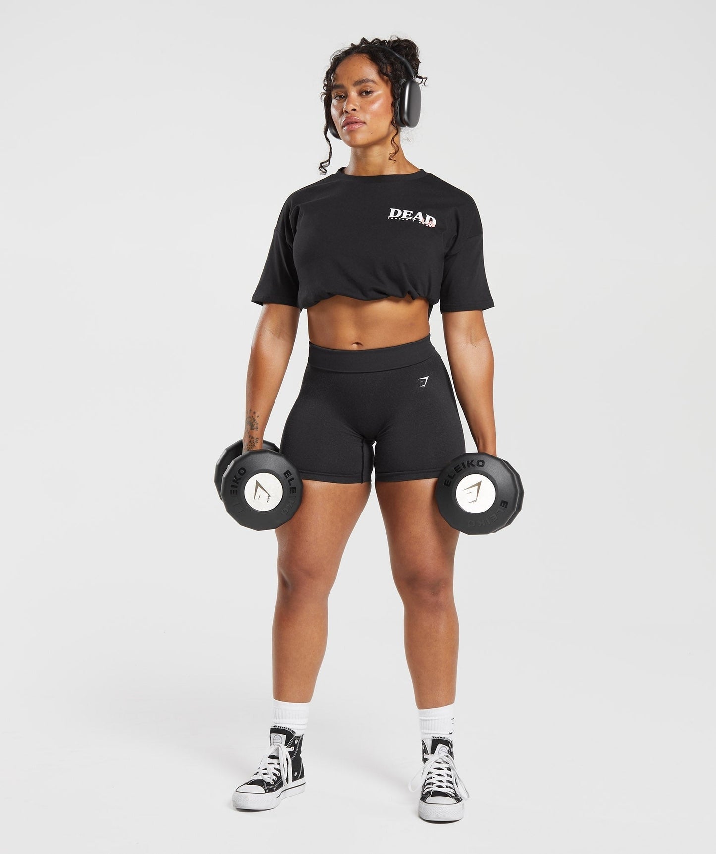 Gymshark Dead Lift Midi Tee - Black