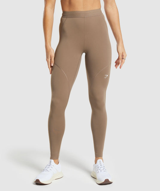Gymshark RUNNING LEGGINGS - Soul Brown