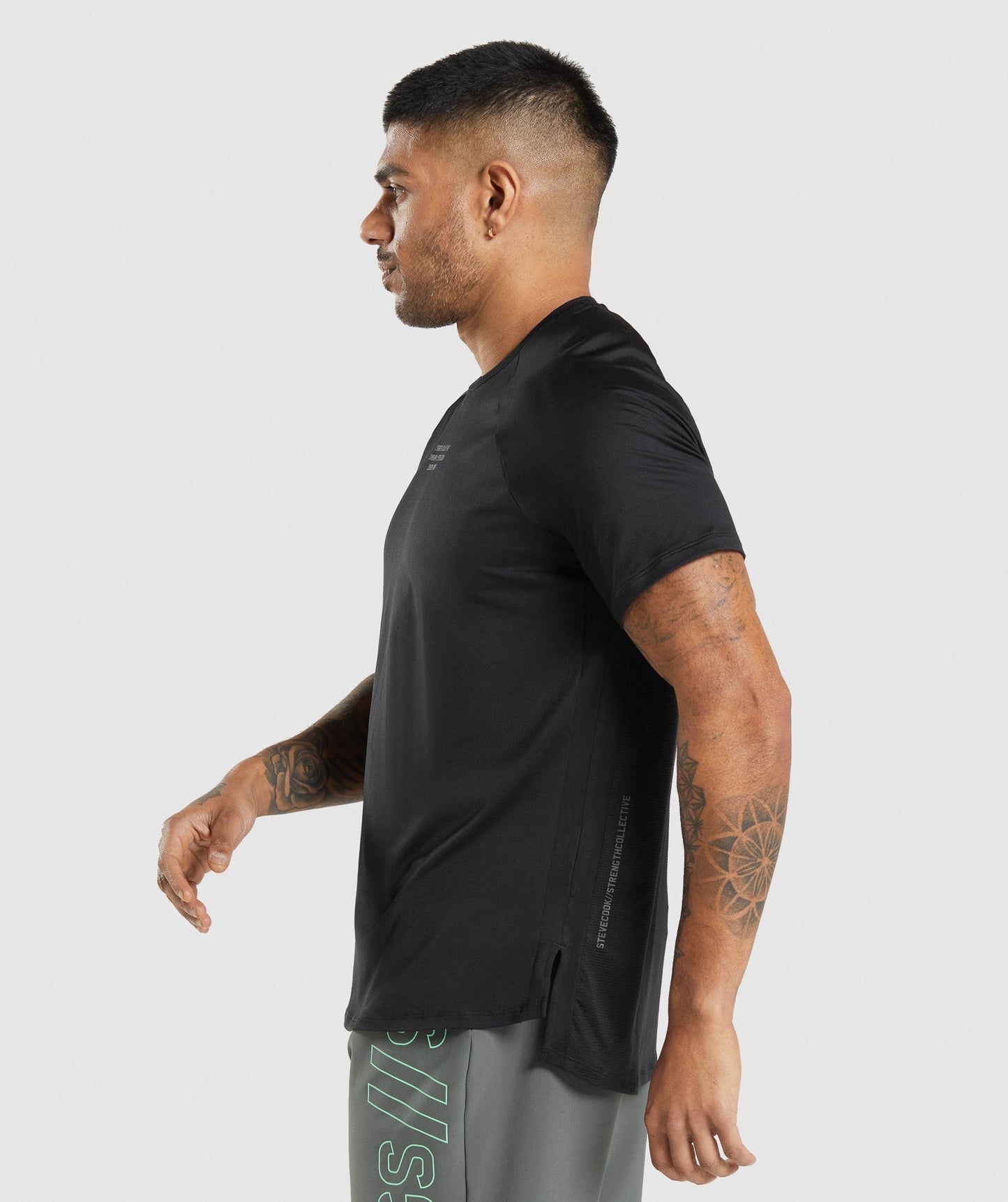 Gymshark //Steve Cook T-Shirt - Black