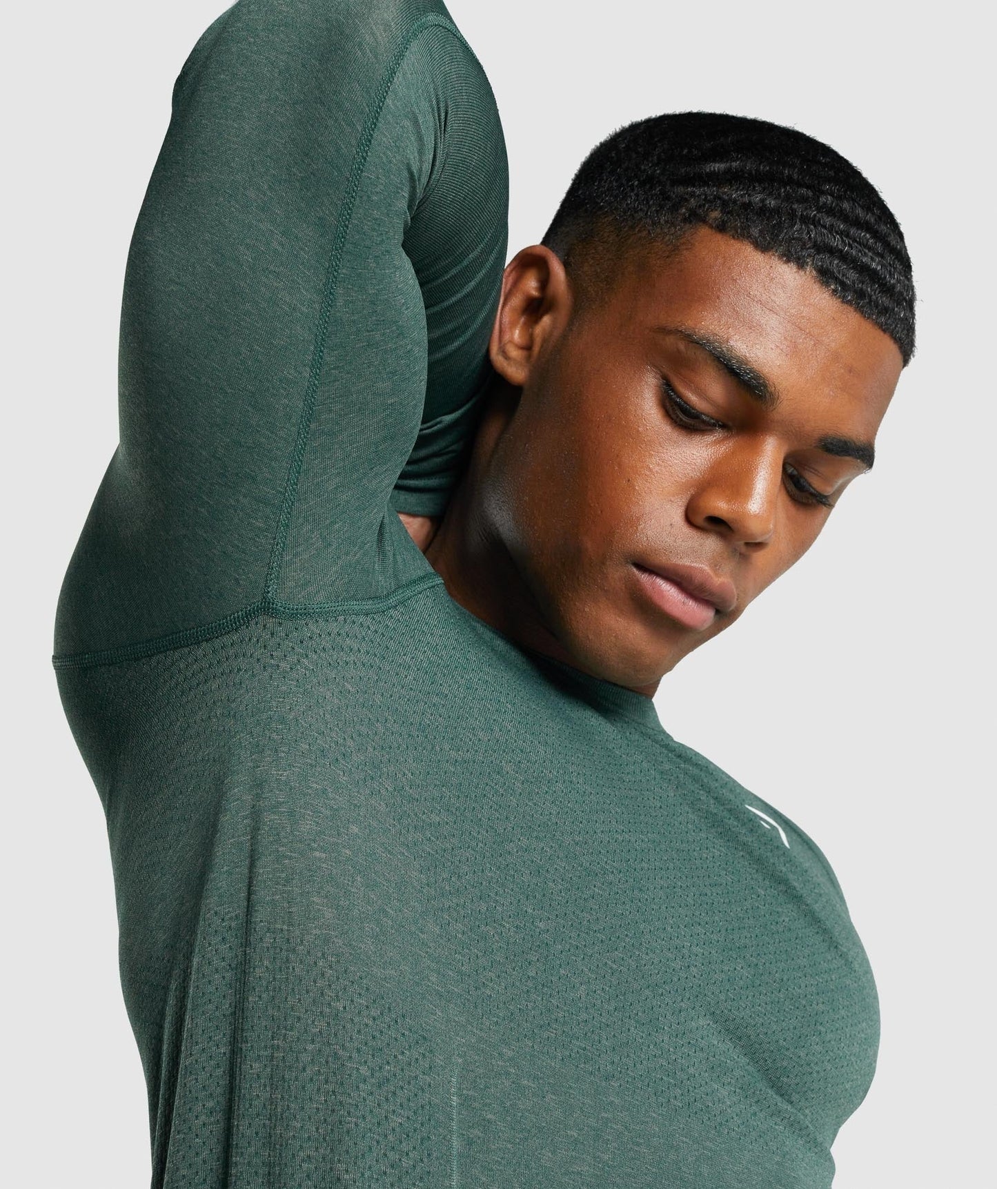 Gymshark Vital Light Long Sleeve T-Shirt - Dark Green Marl