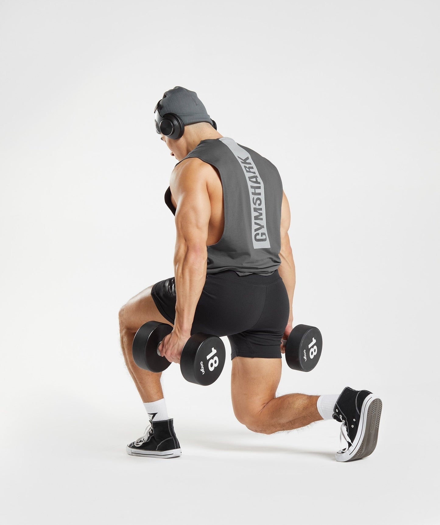 Gymshark Bold Drop Arm Tank - Silhouette Grey