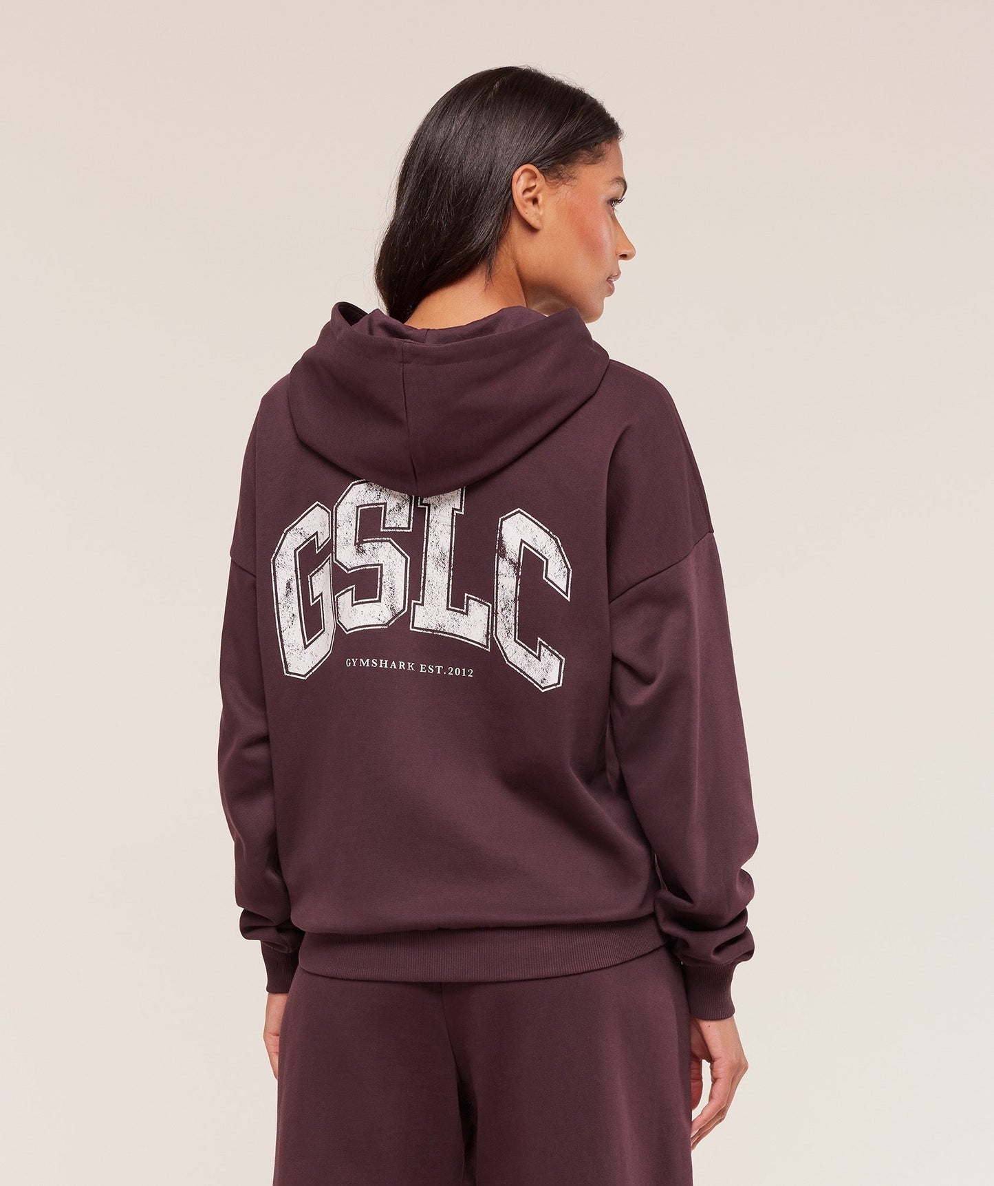 Gymshark GSLC Graphic Zip Up Hoodie - Cherry Purple
