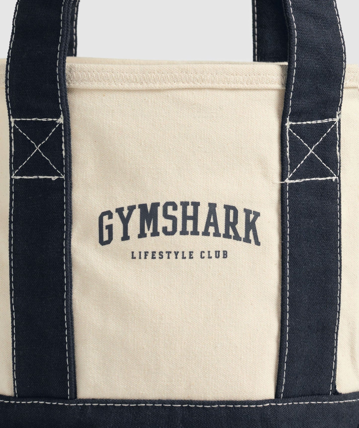 Gymshark Collegiate Mini Tote - Oat White/Heavy Blue