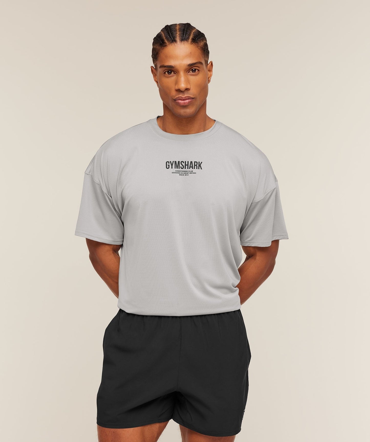 Gymshark Chrome Graphic T-Shirt - Stratus Grey