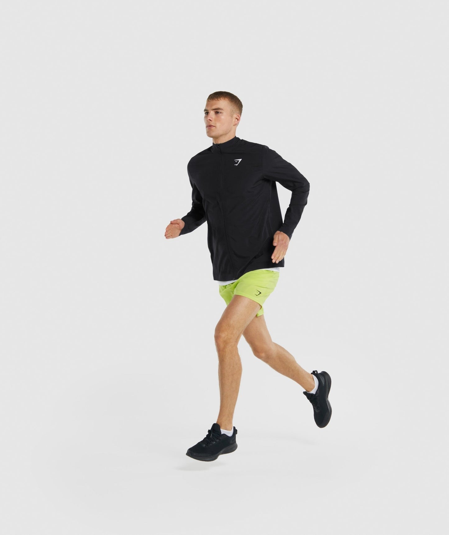 Gymshark Arrival Woven Full Zip Jacket - Black