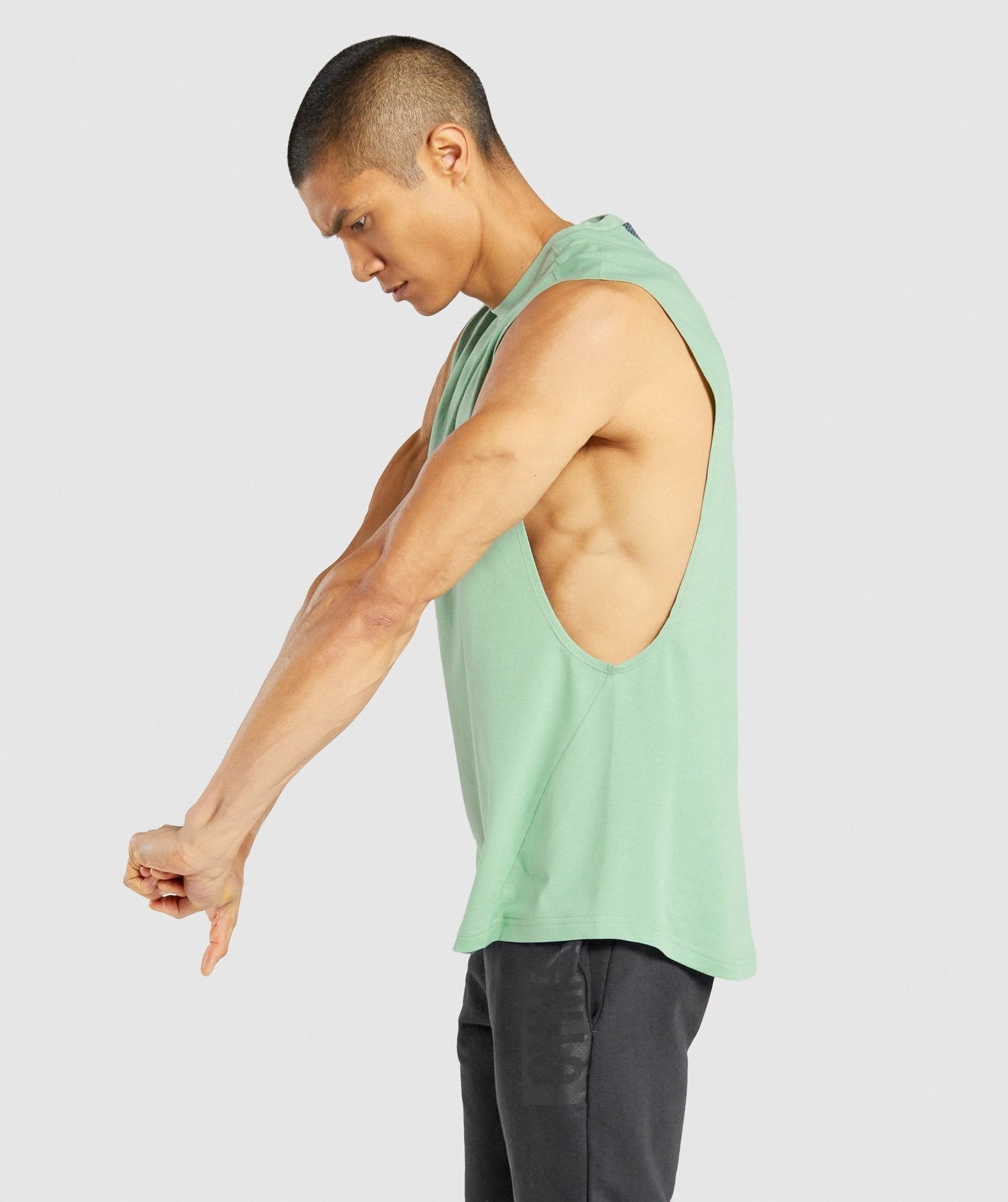 Gymshark Bold Drop Arm Tank - Green
