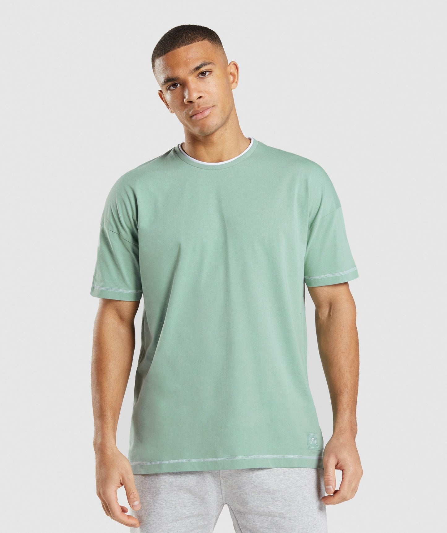 Gymshark Recess T-Shirt - Maya Blue/White