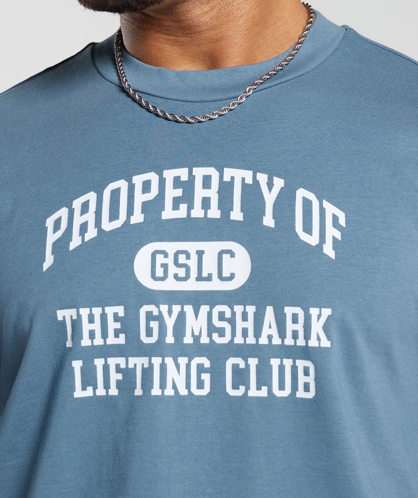 Gymshark Property Of T-Shirt - Faded Blue
