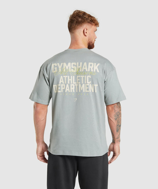 Gymshark Athletic Department T-Shirt - Smokey Grey