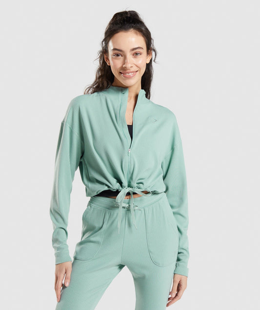 Gymshark Pause Zip Up Jacket - Maya Blue