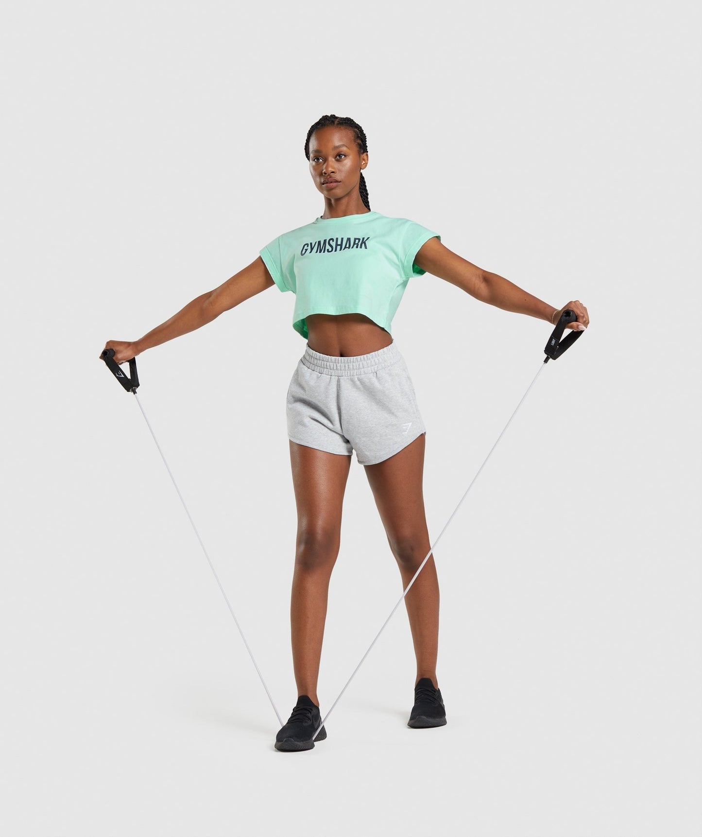 Gymshark Apollo Crop Top - Turbo Blue