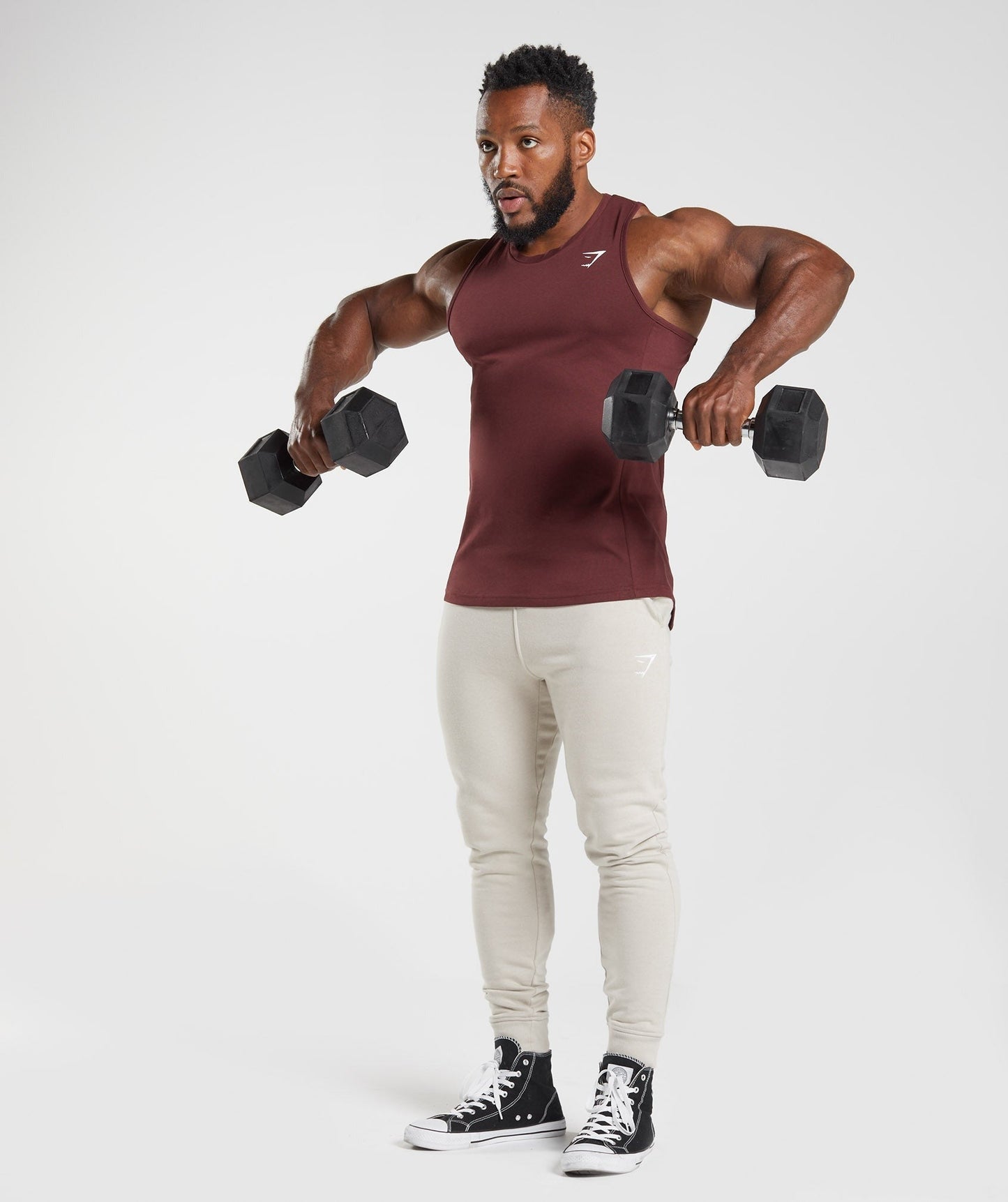 Gymshark React Tank - Baked Maroon