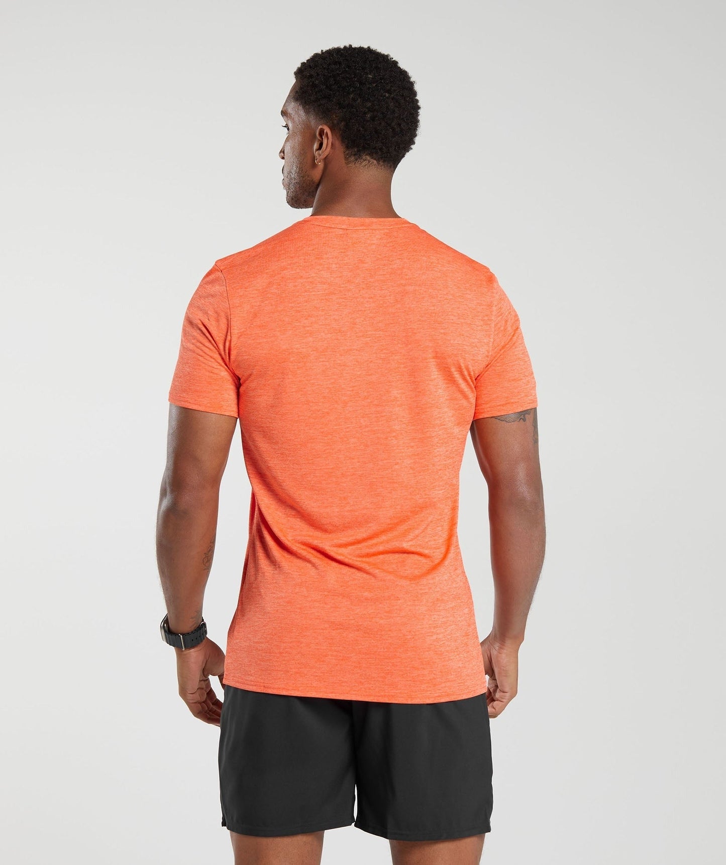 Gymshark Arrival Marl T-Shirt - Ignite Orange/Ombre Orange Marl
