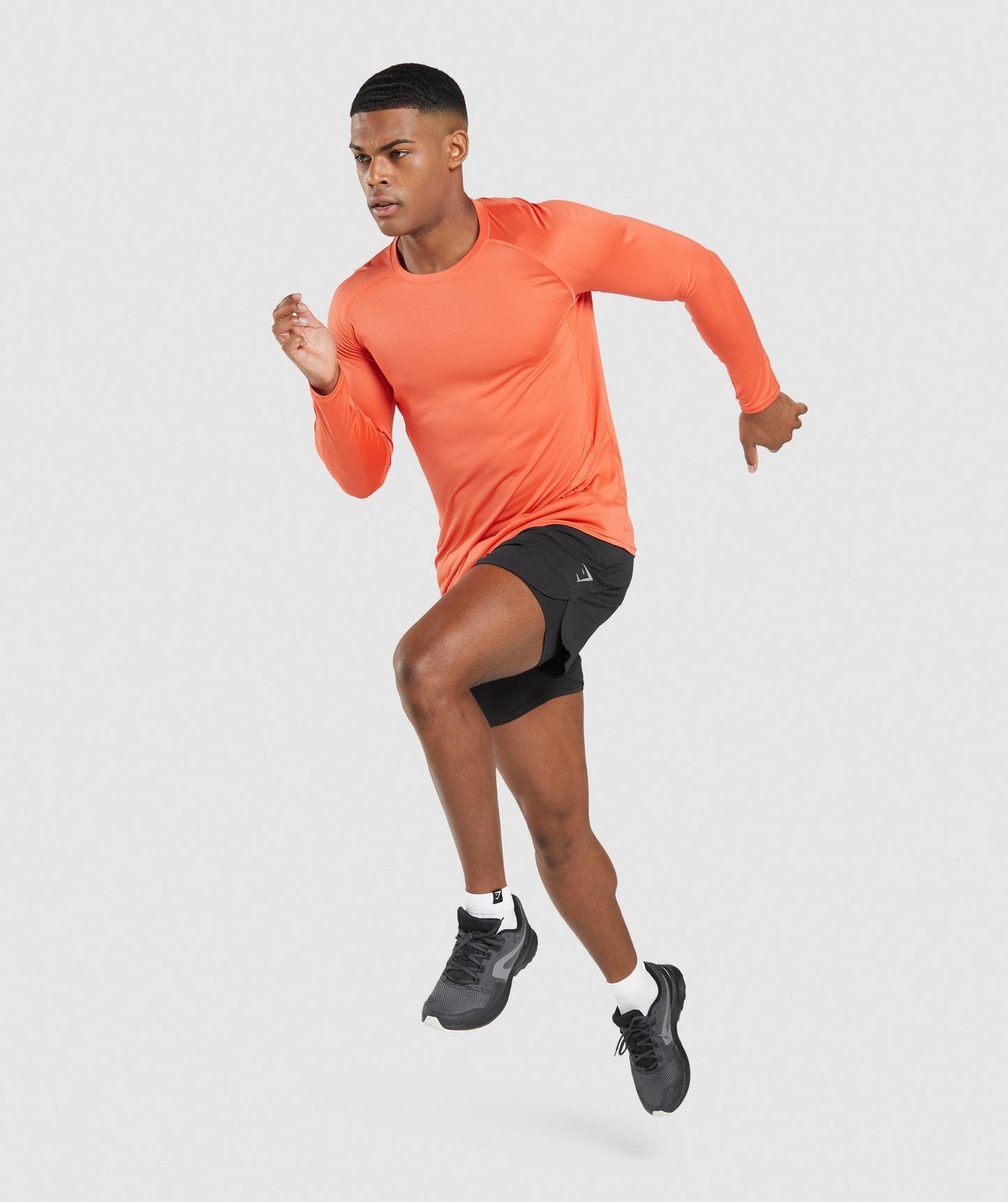 Gymshark Speed Evolve Long Sleeve T-Shirt - Papaya Orange