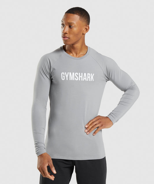 Gymshark Apollo Long Sleeve T-Shirt - Smokey Grey