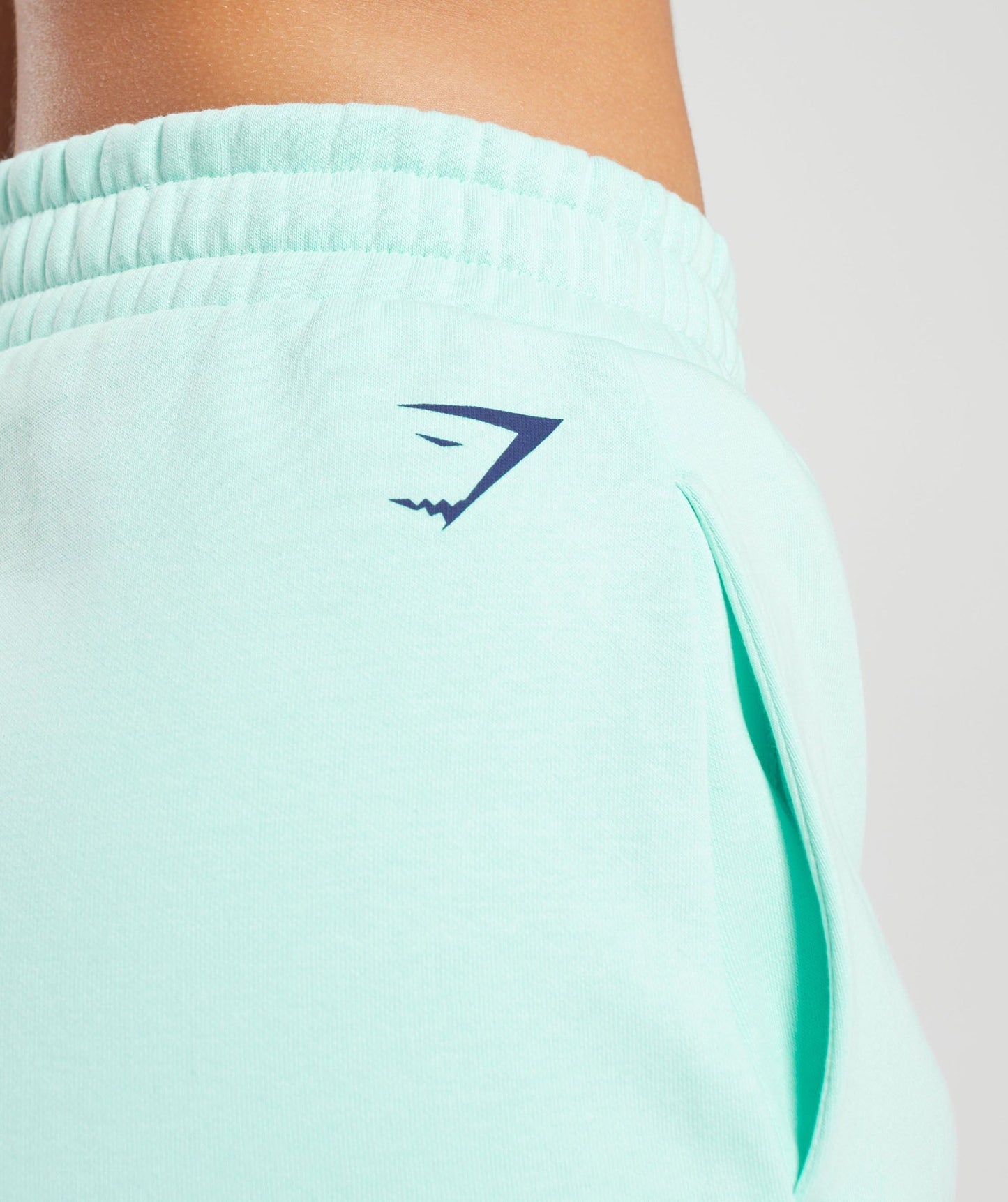 Gymshark Love Hearts Sweat Shorts - Serene Blue