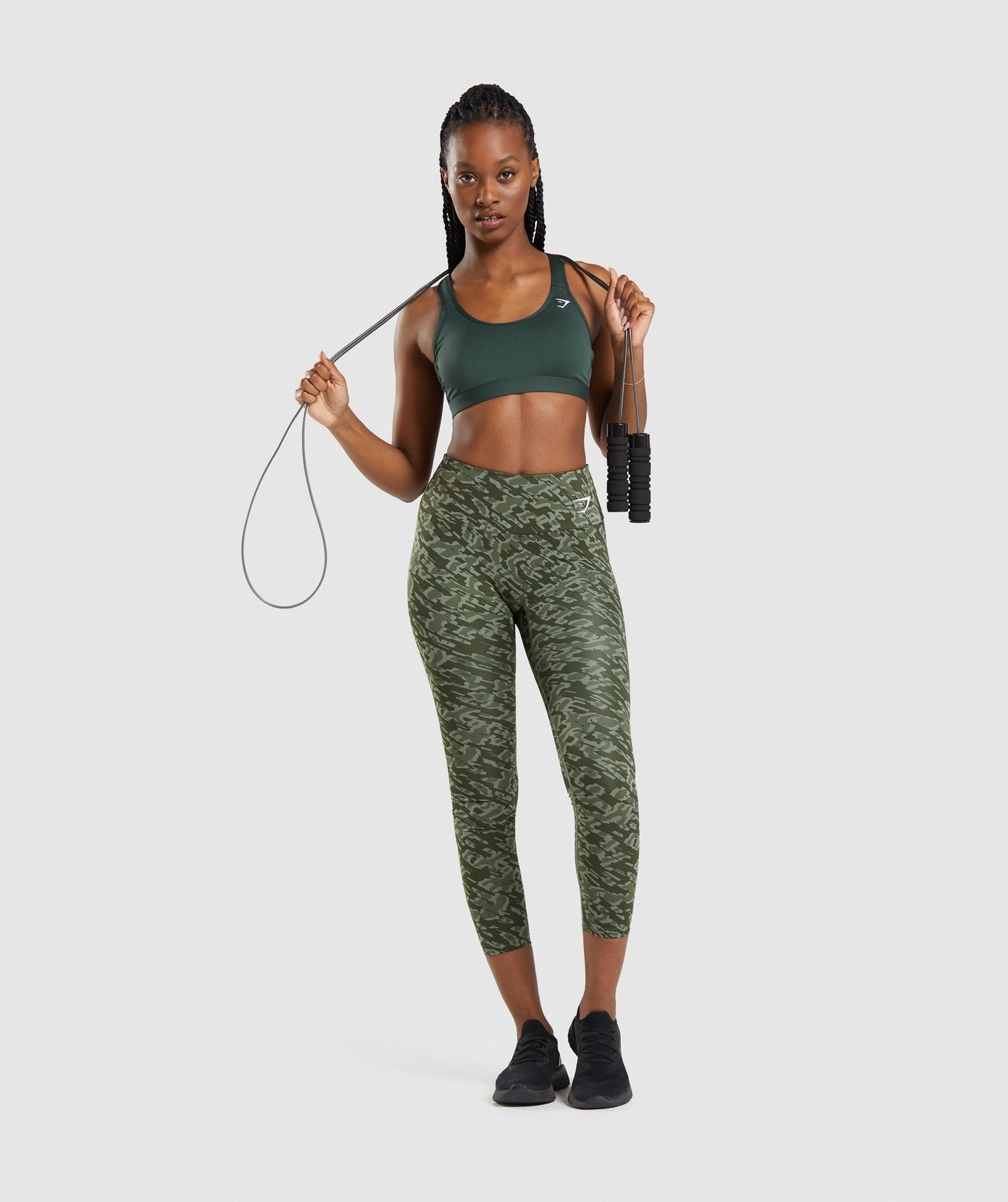 Gymshark Scoop Neck Sports Bra - Obsidian Green