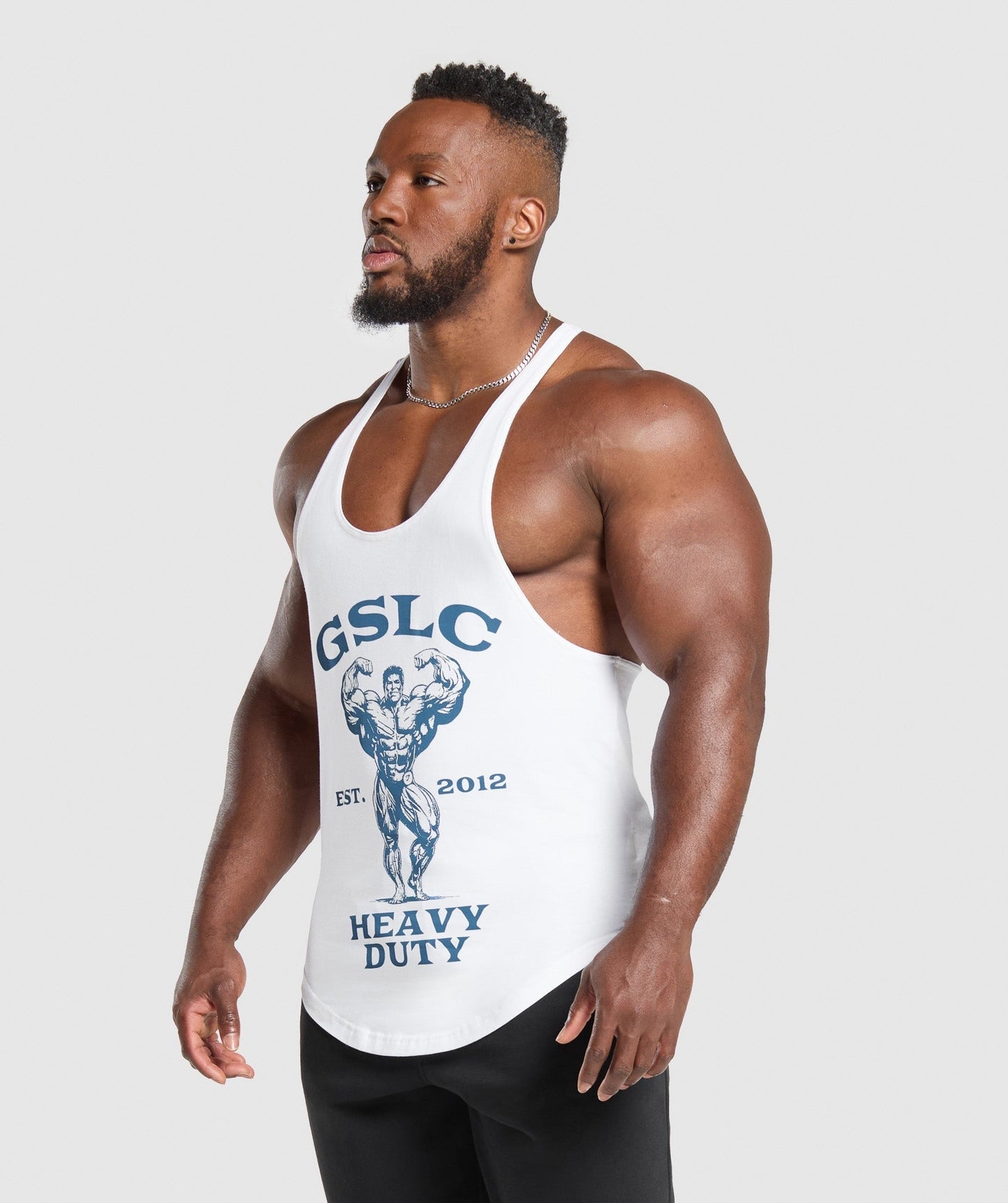 Gymshark Heavy Duty Stringer - White