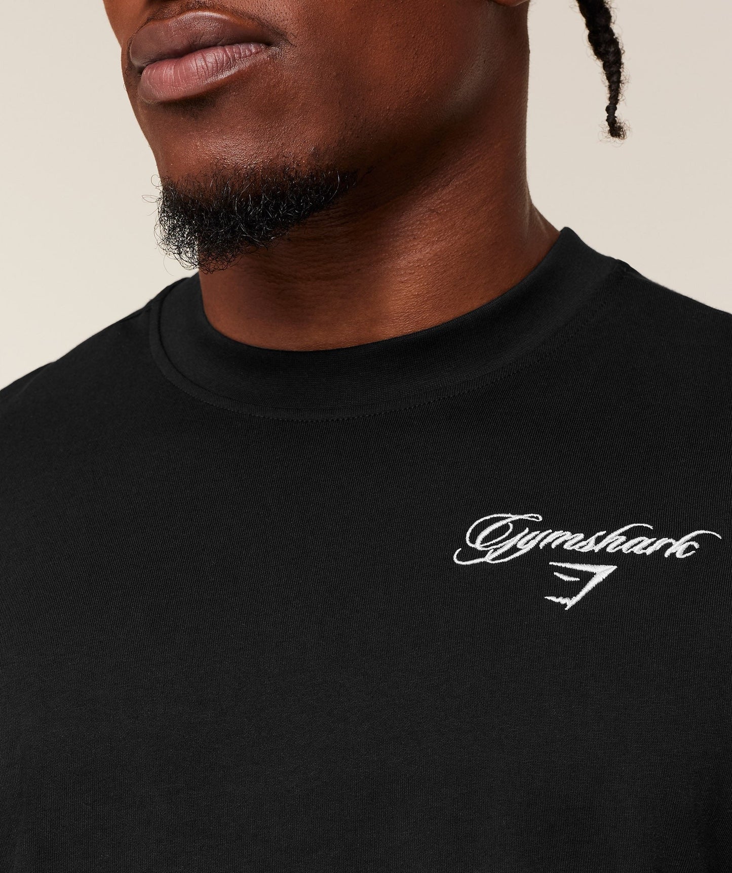 Gymshark Eagle Script Graphic T-Shirt - GS Black