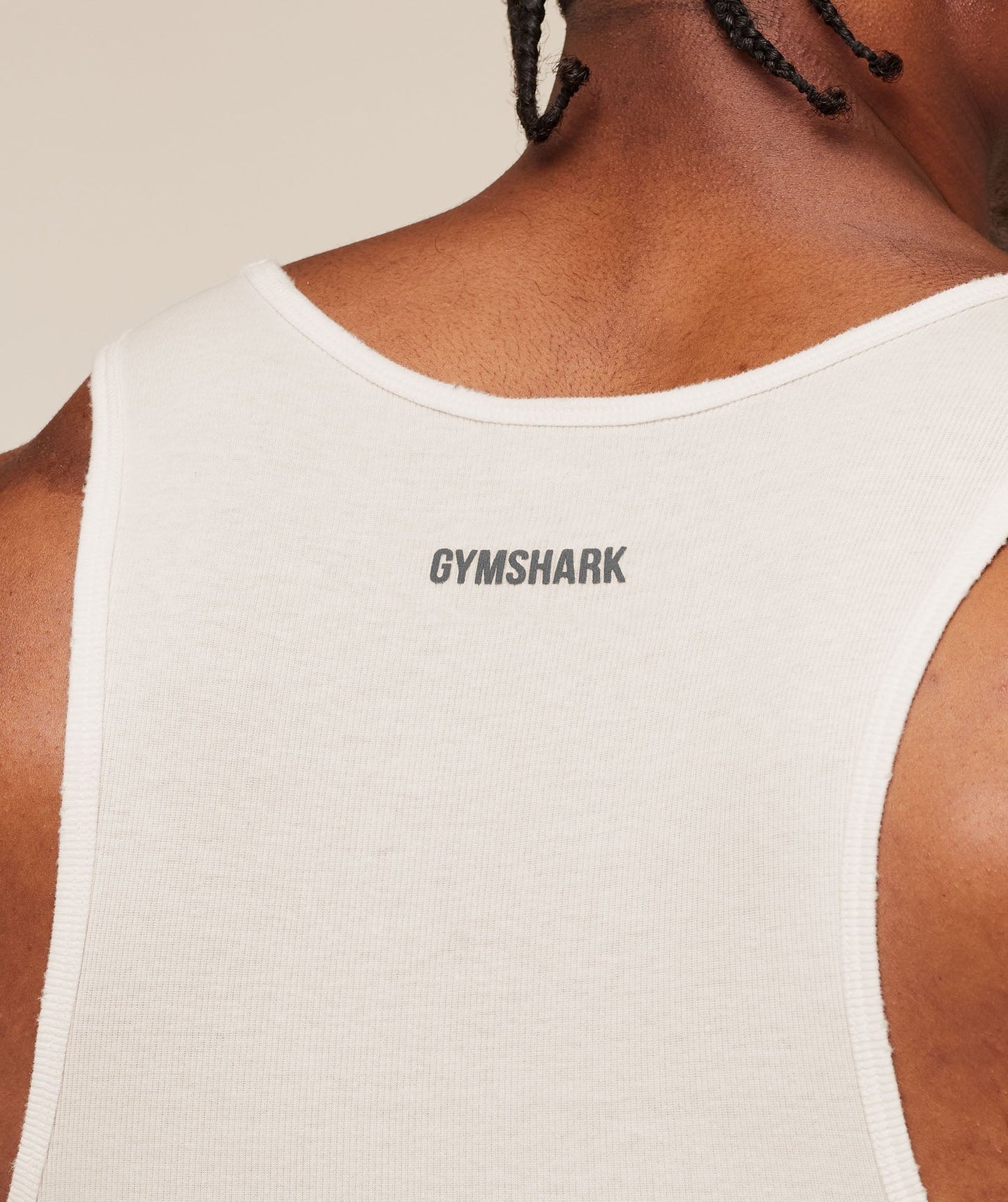 Gymshark x CBUM Ribbed Tank - Soft White