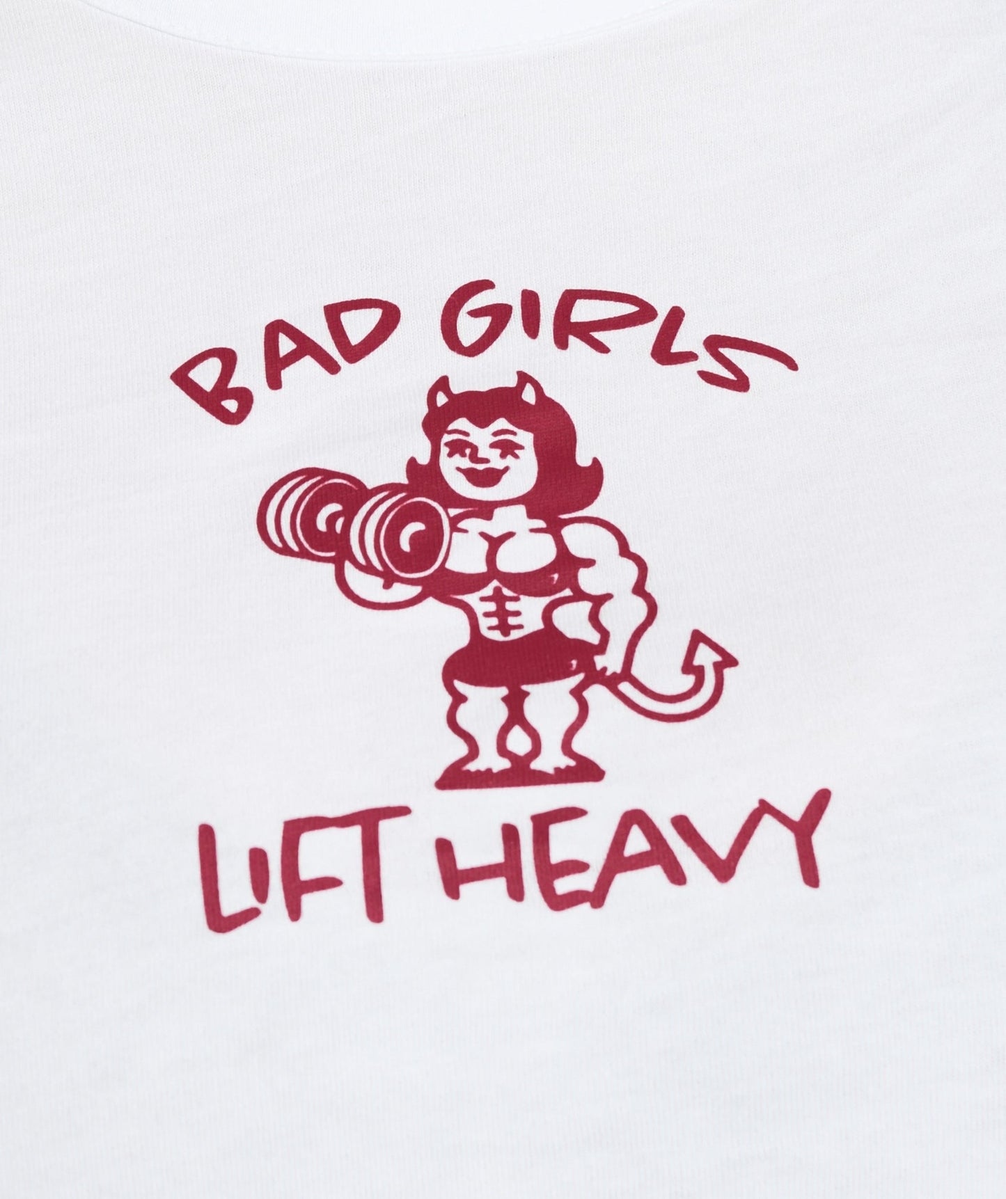 Gymshark Lifting Club Graphic Baby Tee - White