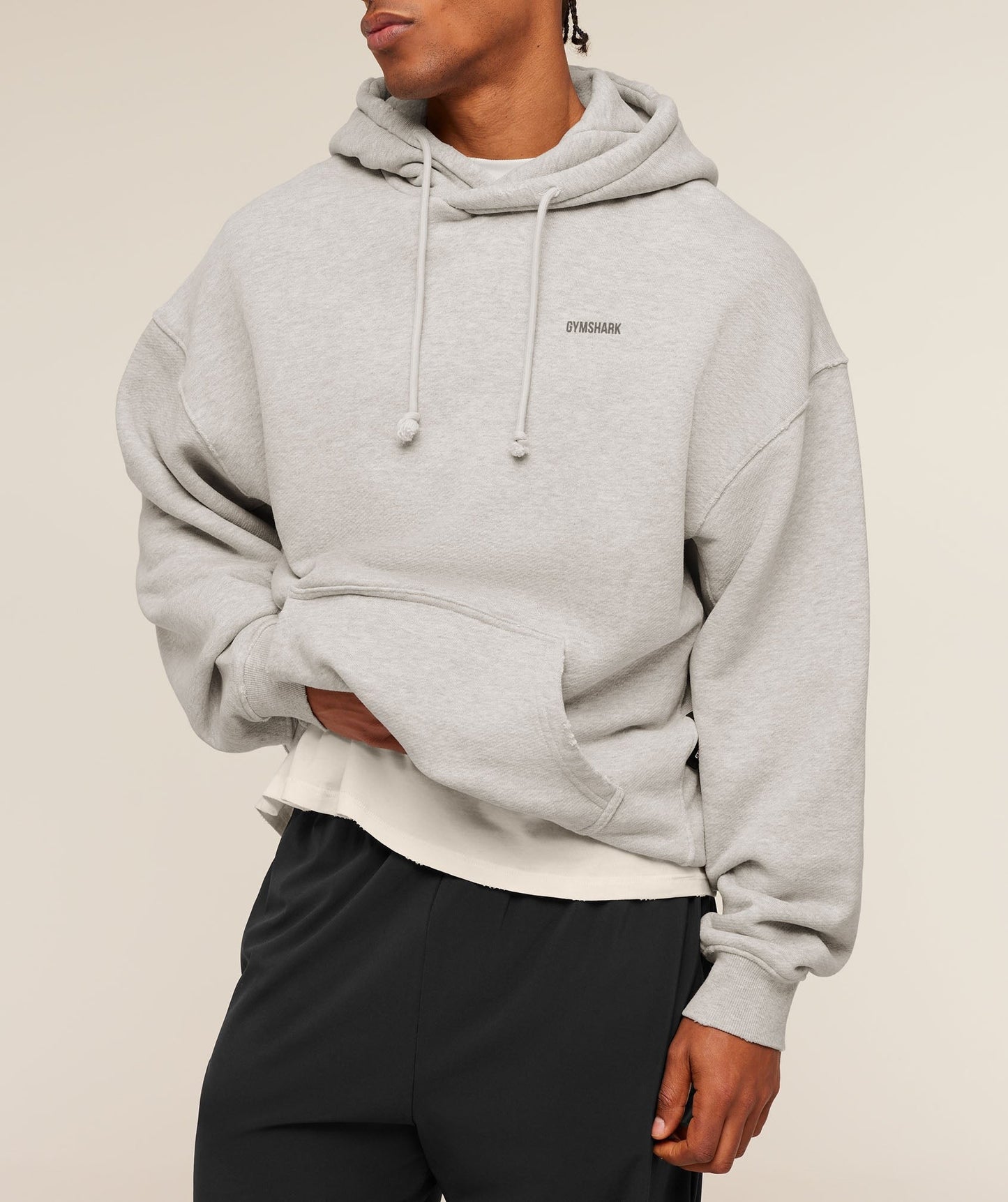 Gymshark x CBUM Washed Hoodie - Bros Stone Grey Marl