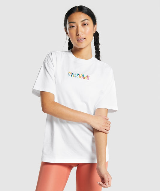 Gymshark Sundae Graphic T-Shirt - White