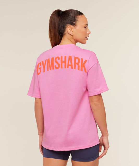 Gymshark GS Power Oversized T-Shirt - Focus Pink