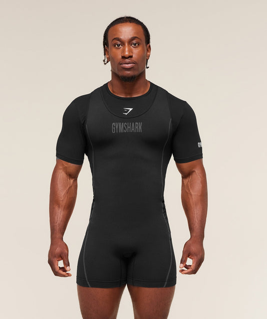 Gymshark Seamless Singlet - Black/Pitch Grey