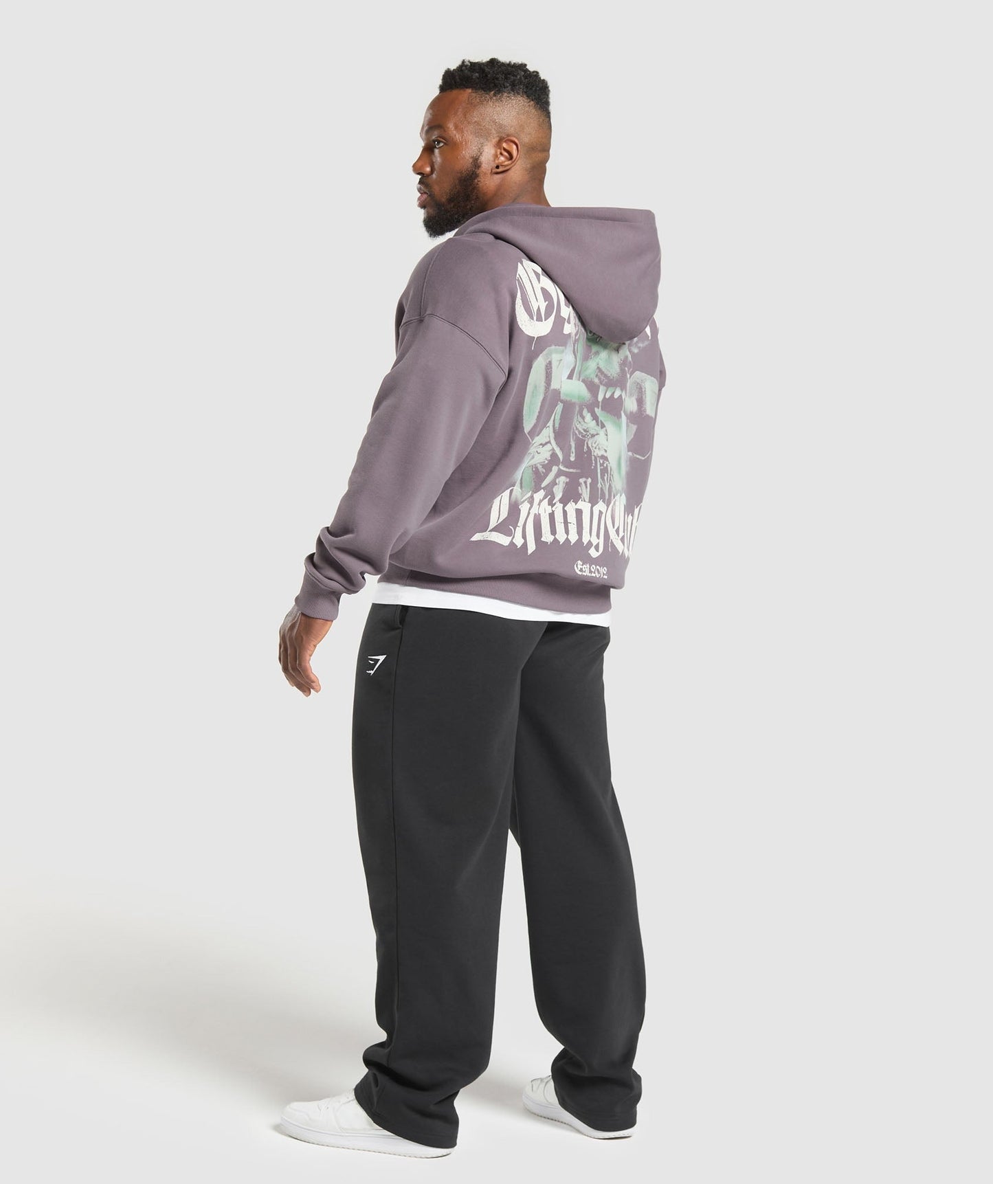 Gymshark Doberman Graphic Hoodie - Brushed Purple