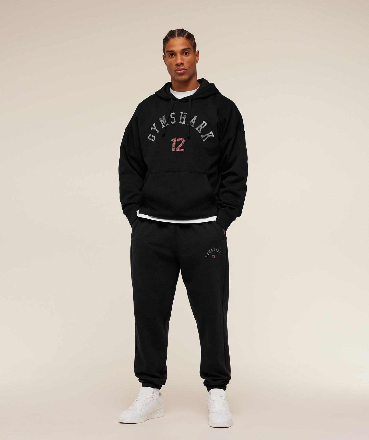 Gymshark 12 Graphic Hoodie - GS Black