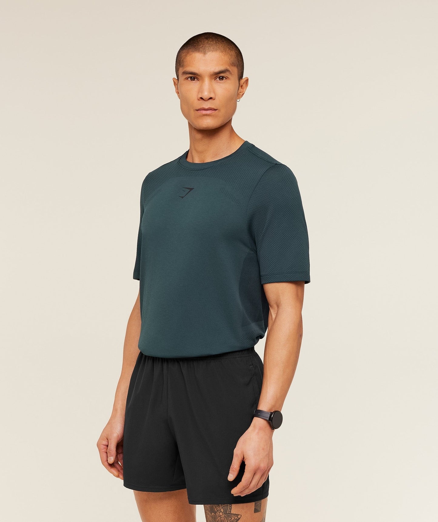 Gymshark Lightweight Seamless T-Shirt - GS Deep Petrol Blue/ Marl