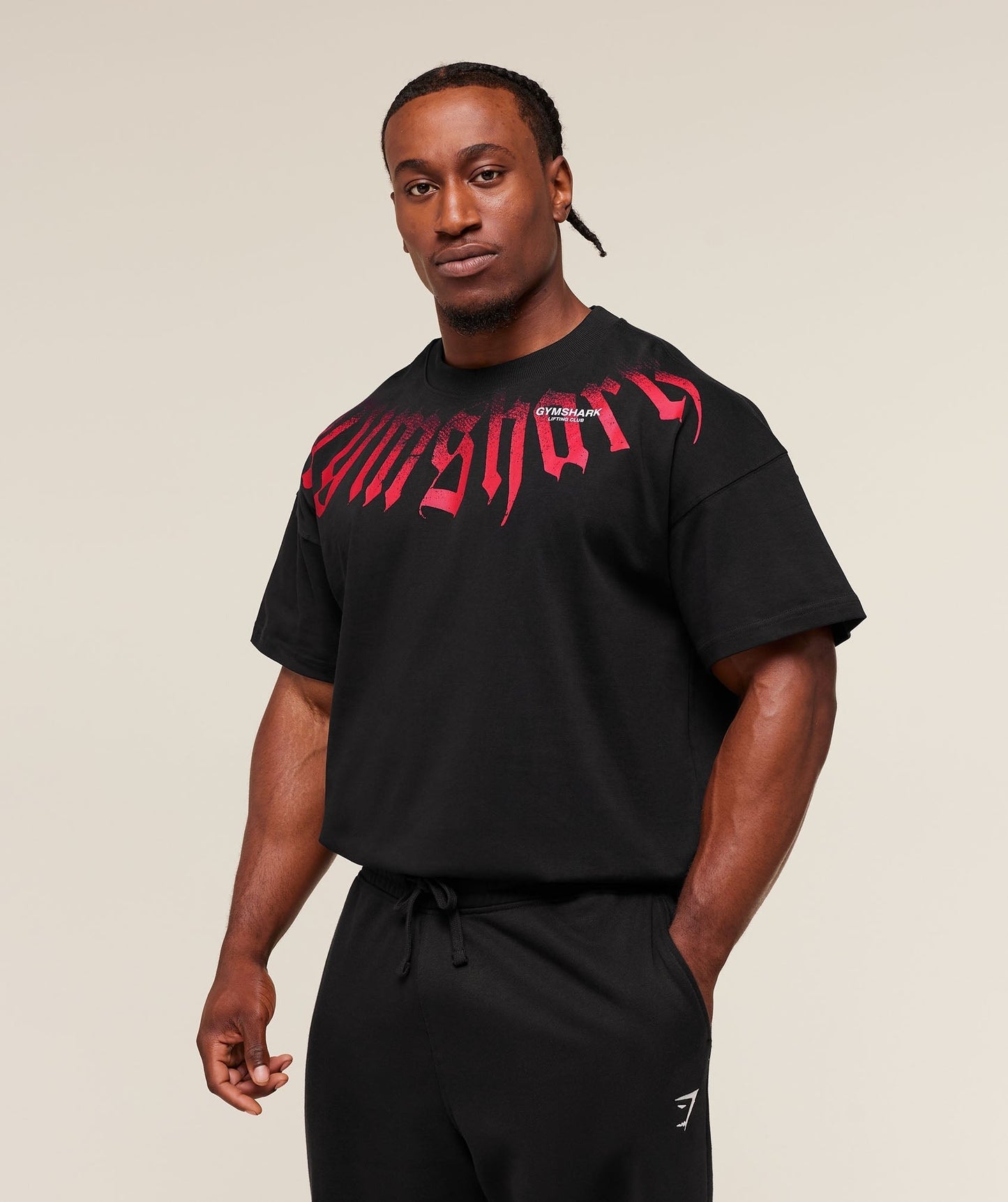 Gymshark Fade Graphic T-Shirt - GS Black