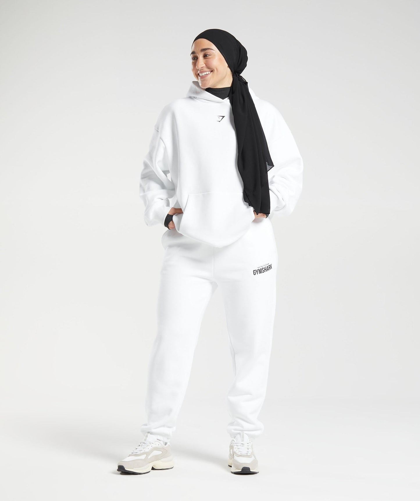 Gymshark GS X Leana Deeb Oversized Joggers - White