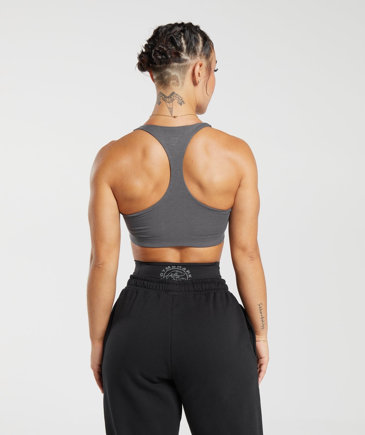 Gymshark Lifting Graphic Bralette - Dark Grey